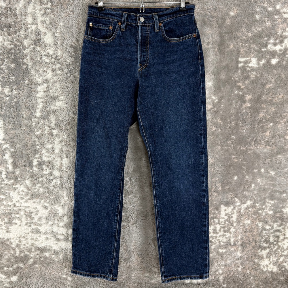 Levi's Size 27 501 Original Fit Button Fly Straight Leg Jeans Blue Women